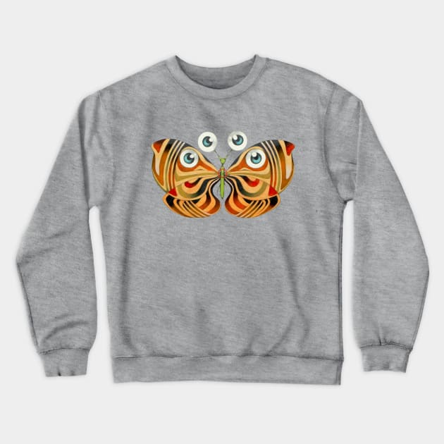 four eyes butterfly Crewneck Sweatshirt by federicocortese